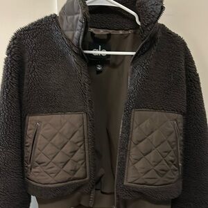 Alo Yoga Sherpa Edge Bomber Jacket
